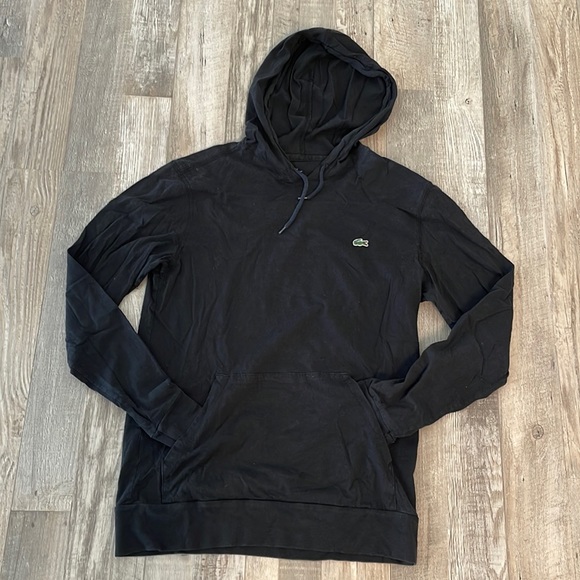 Lacoste Other - Lacoste hoodie long sleeve tee size 4 or M black
